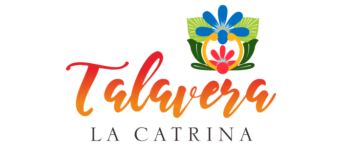 Talavera La Catrina: Colorida Cerámica Mexicana con Motivos de Día de los Muertos