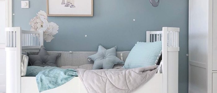 Muebles infantiles rosa y azul: decoración moderna para bebés y niños