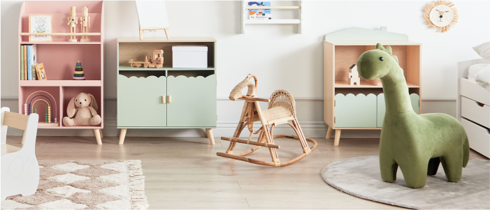 Muebles para niños: diseño diario, práctico y seguro