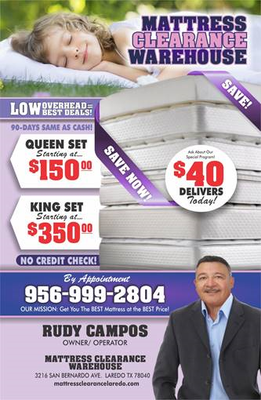 Colchones en Liquidación - Rudy’s Mattress Clearance Warehouse LLC – Grandes Ofertas y Descuentos