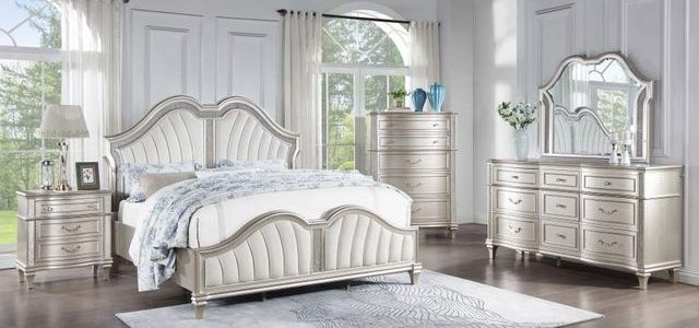 Muebles de plata elegantes: diseño contemporáneo y estilo brillante